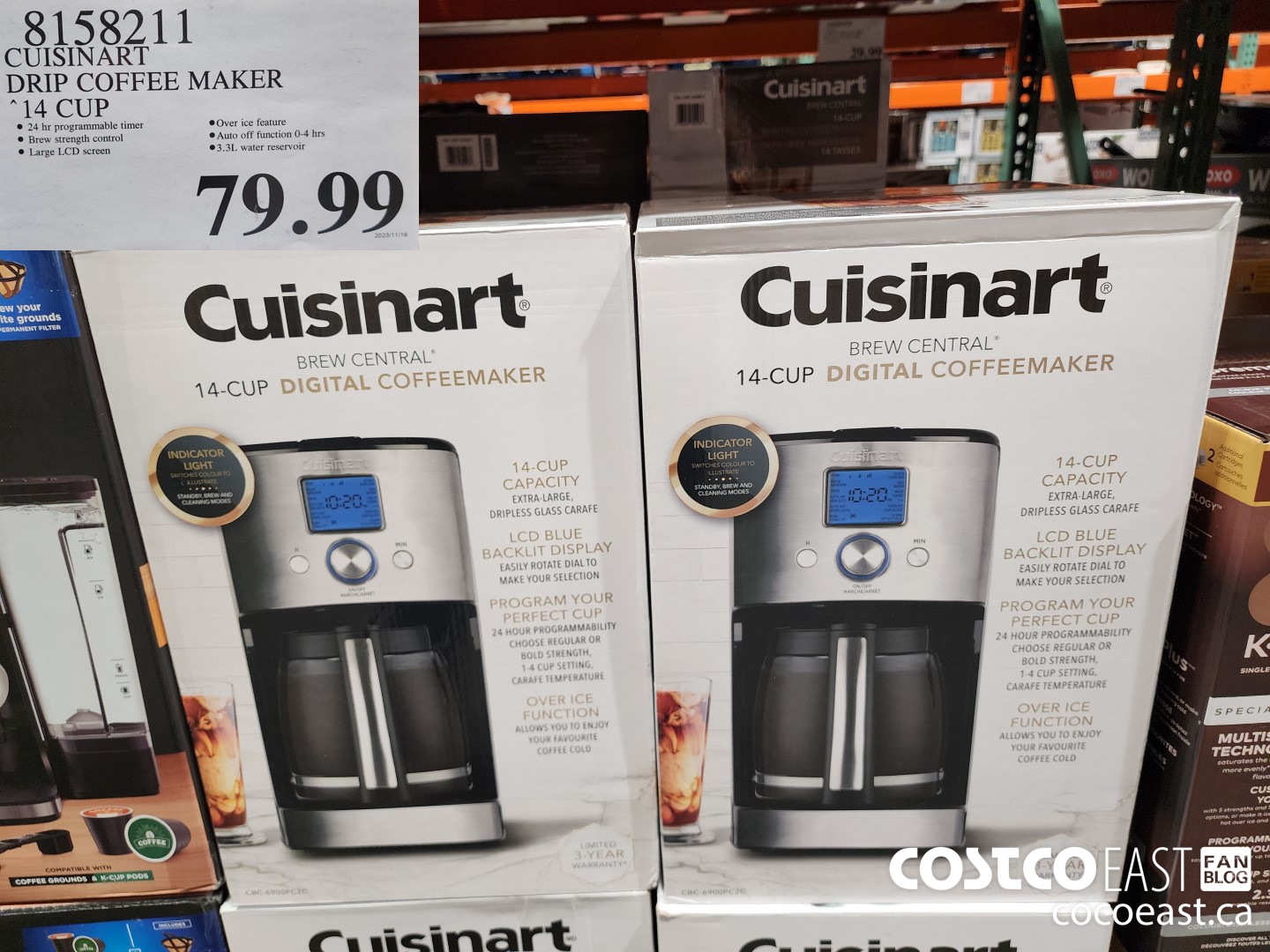 8158211 CUISINART DRIP COFFEE MAKER 14 CUP $79.99