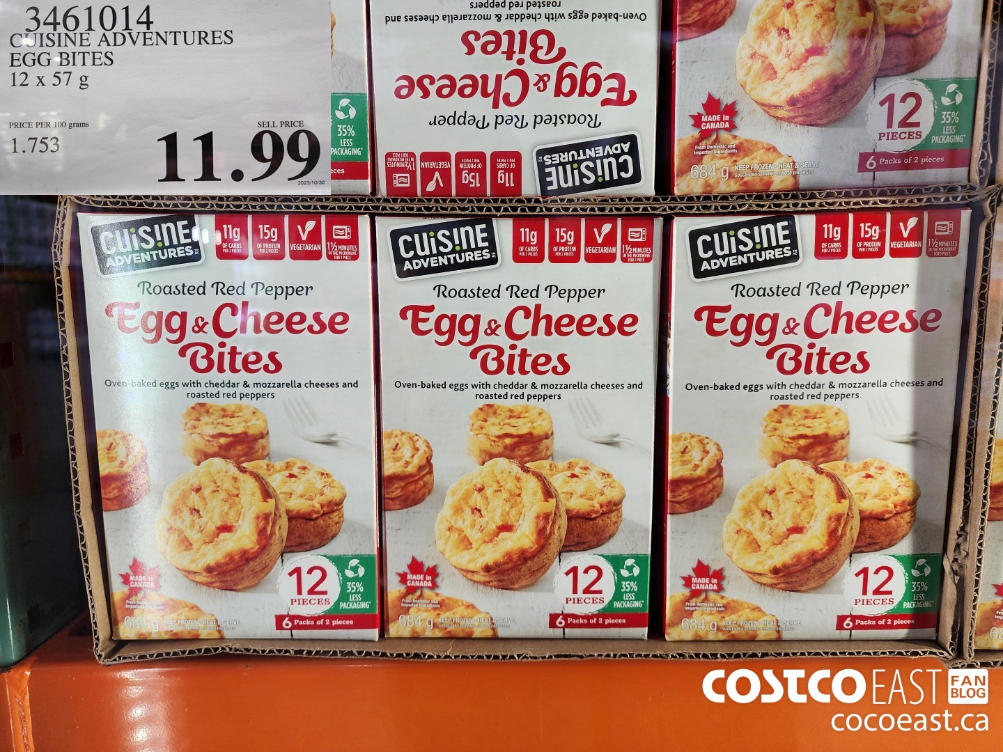 3461014 CUISINE ADVENTURES EGG BITES 12 X 57 G $11.99