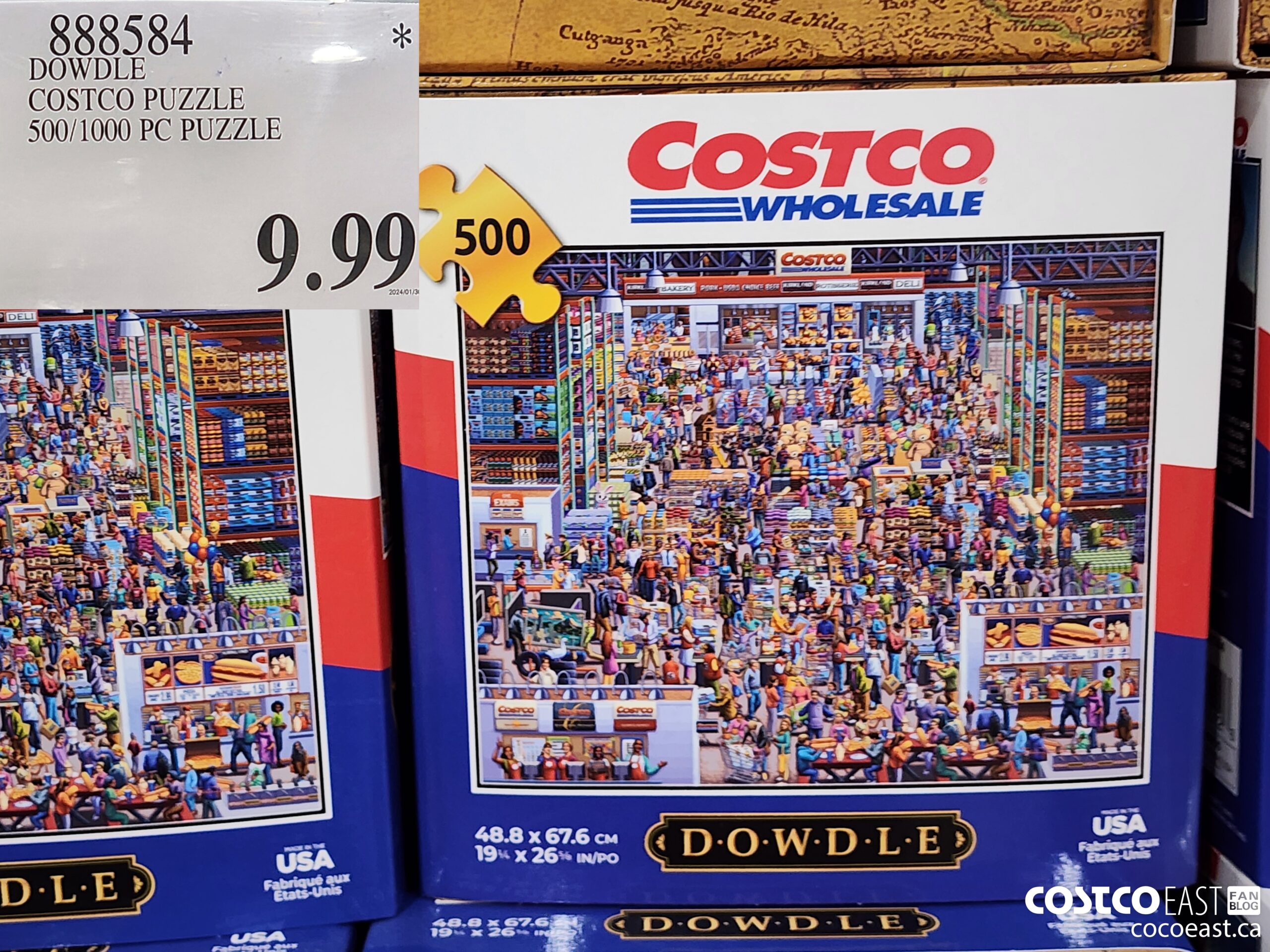 888584 DOWDLE COSTCO PUZZLE 500/1000 PIECES  $9.99