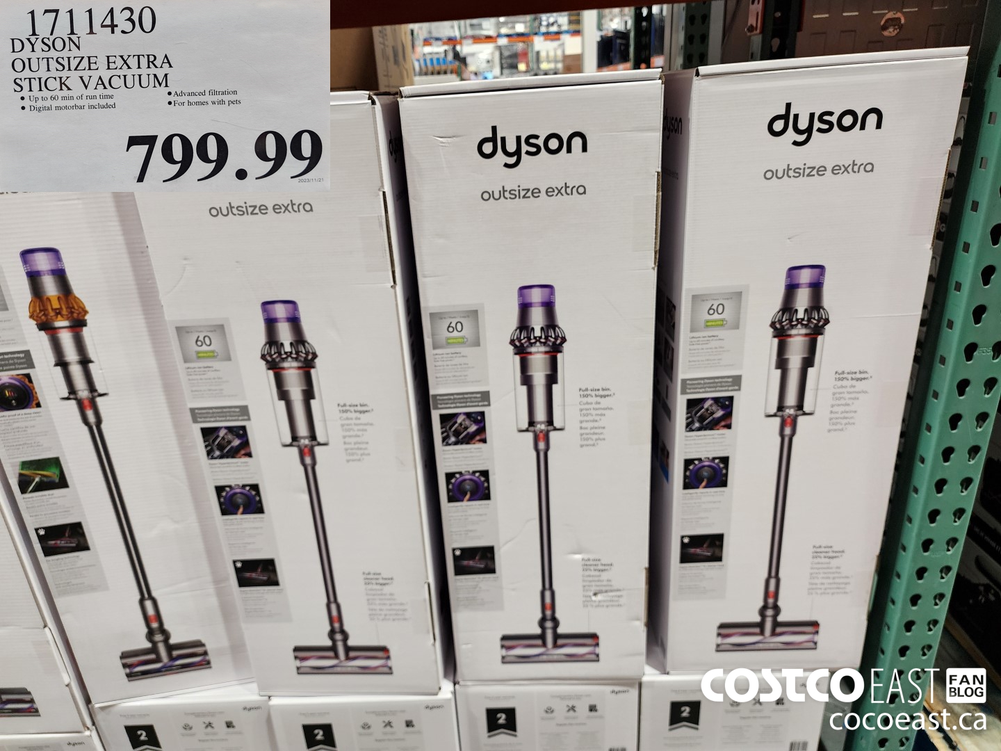 1711430 DYSON OUTSIZE EXTRA STICK VACUUM $799.99