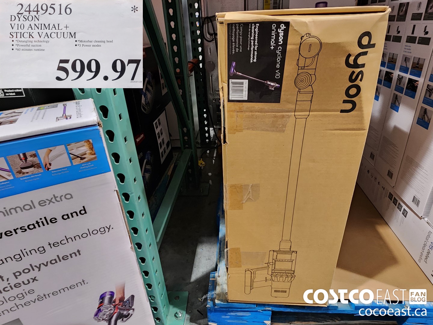 2449516 DYSON V10 ANIMAL+ STICK VACUUM $599.97