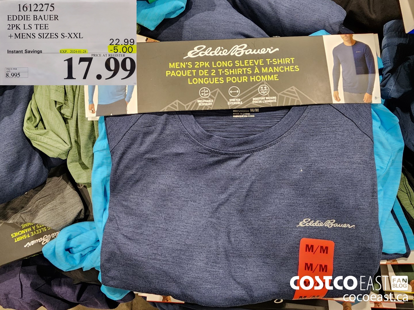 1612275 EDDIE BAUER 2PK LS TEE +MENS SIZES S-XXL ($5.00 INSTANT SAVINGS EXPIRES ON 2024-01-28) $17.99