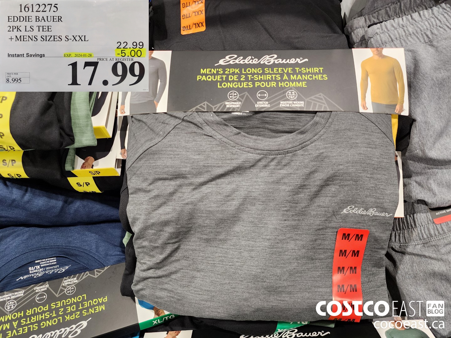 1612275 EDDIE BAUER 2PK LS TEE +MENS SIZES S-XXL ($5.00 INSTANT SAVINGS EXPIRES ON 2024-01-28) $17.99