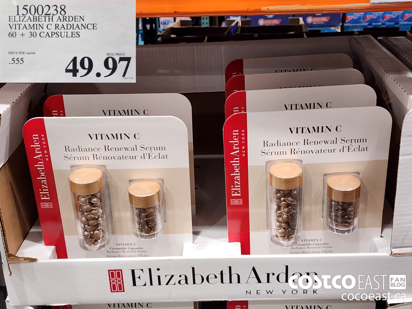 1500238 ELIZABETH ARDEN VITAMIN C RADIANCE 60 + 30 CAPSULES $49.97