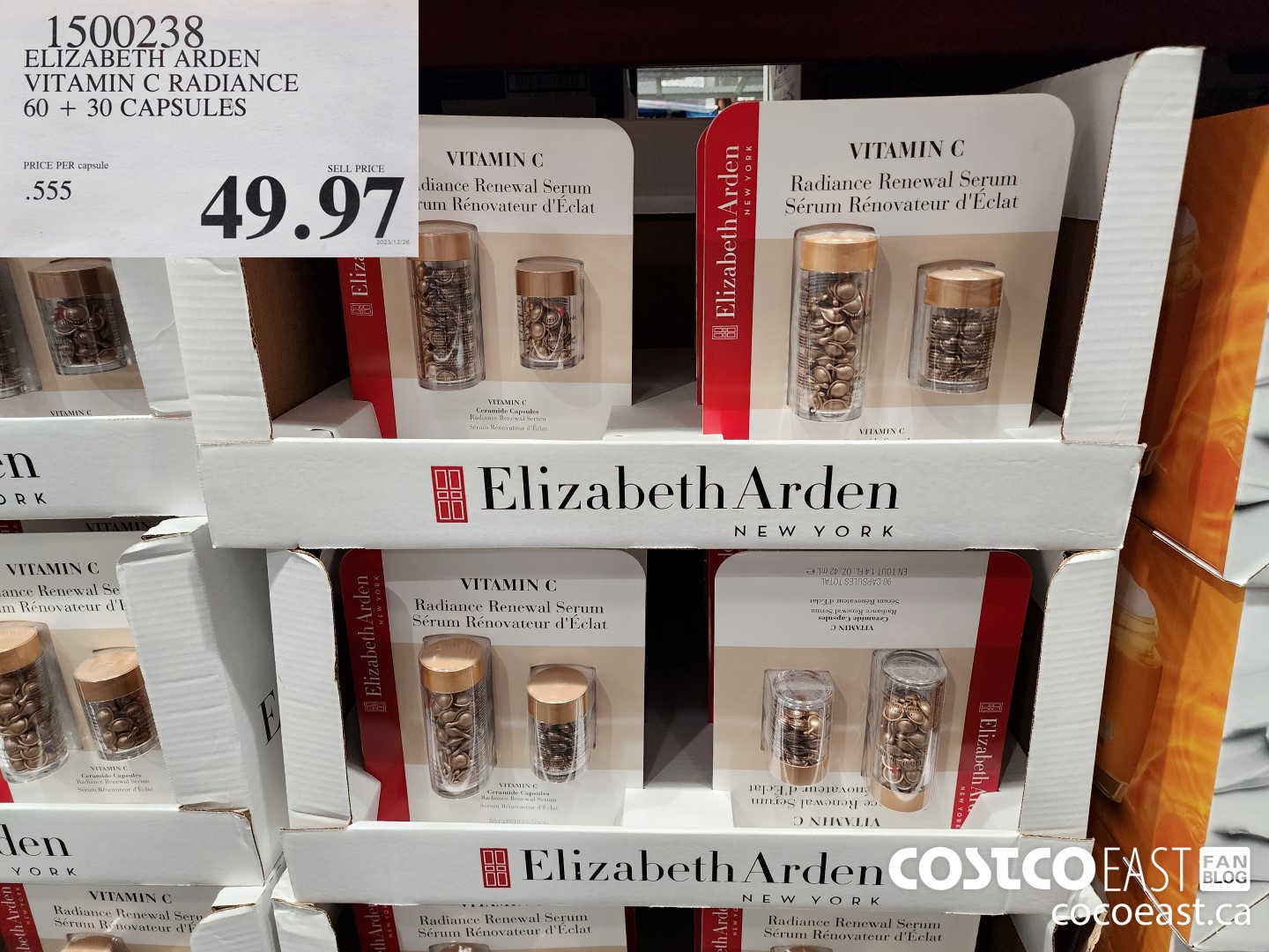 1500238 ELIZABETH ARDEN VITAMIN C RADIANCE 60 + 30 CAPSULES $49.97