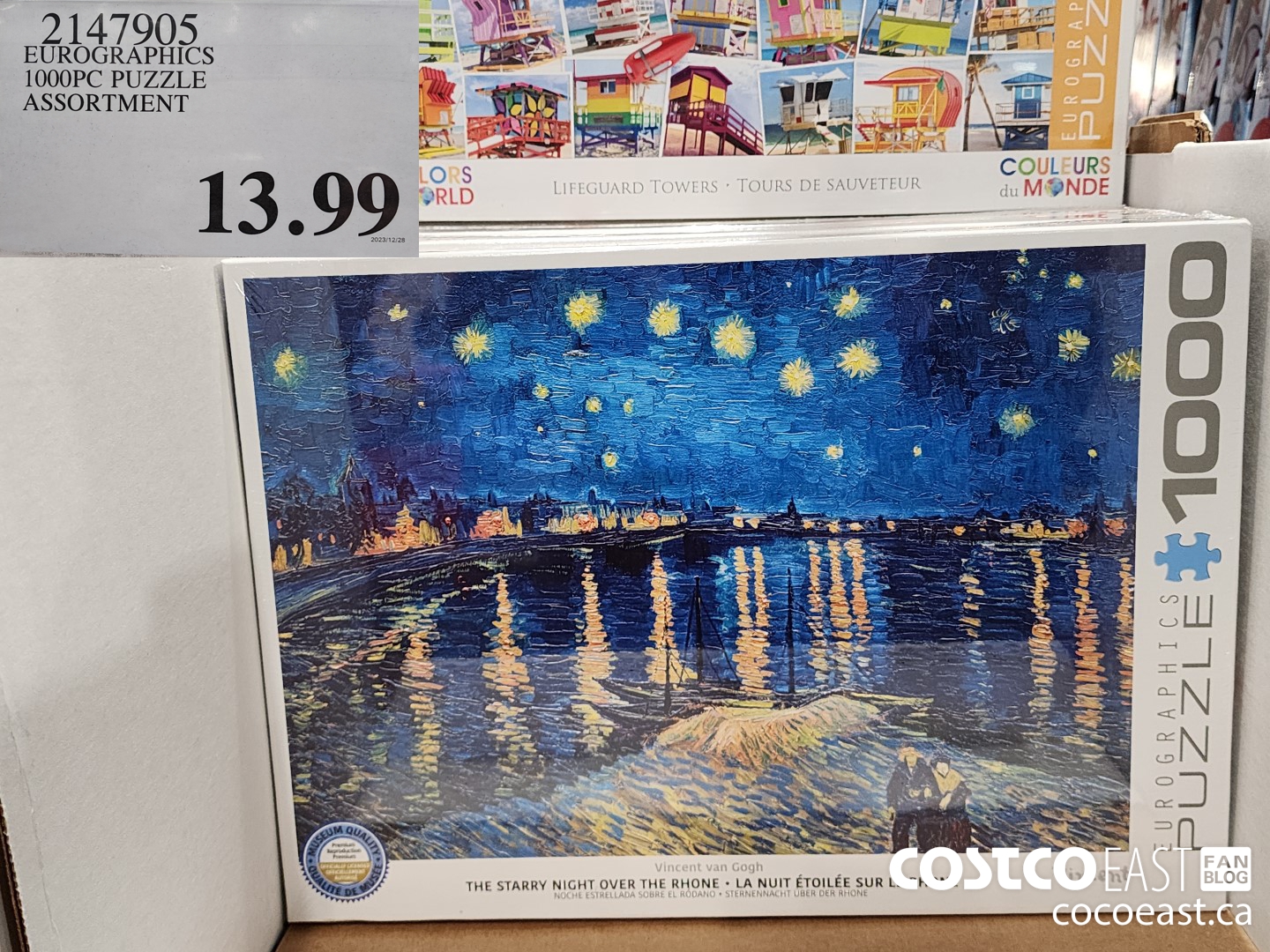 2147905 EUROGRAPHICS 1000PC PUZZLE ASSORTMENT $13.99