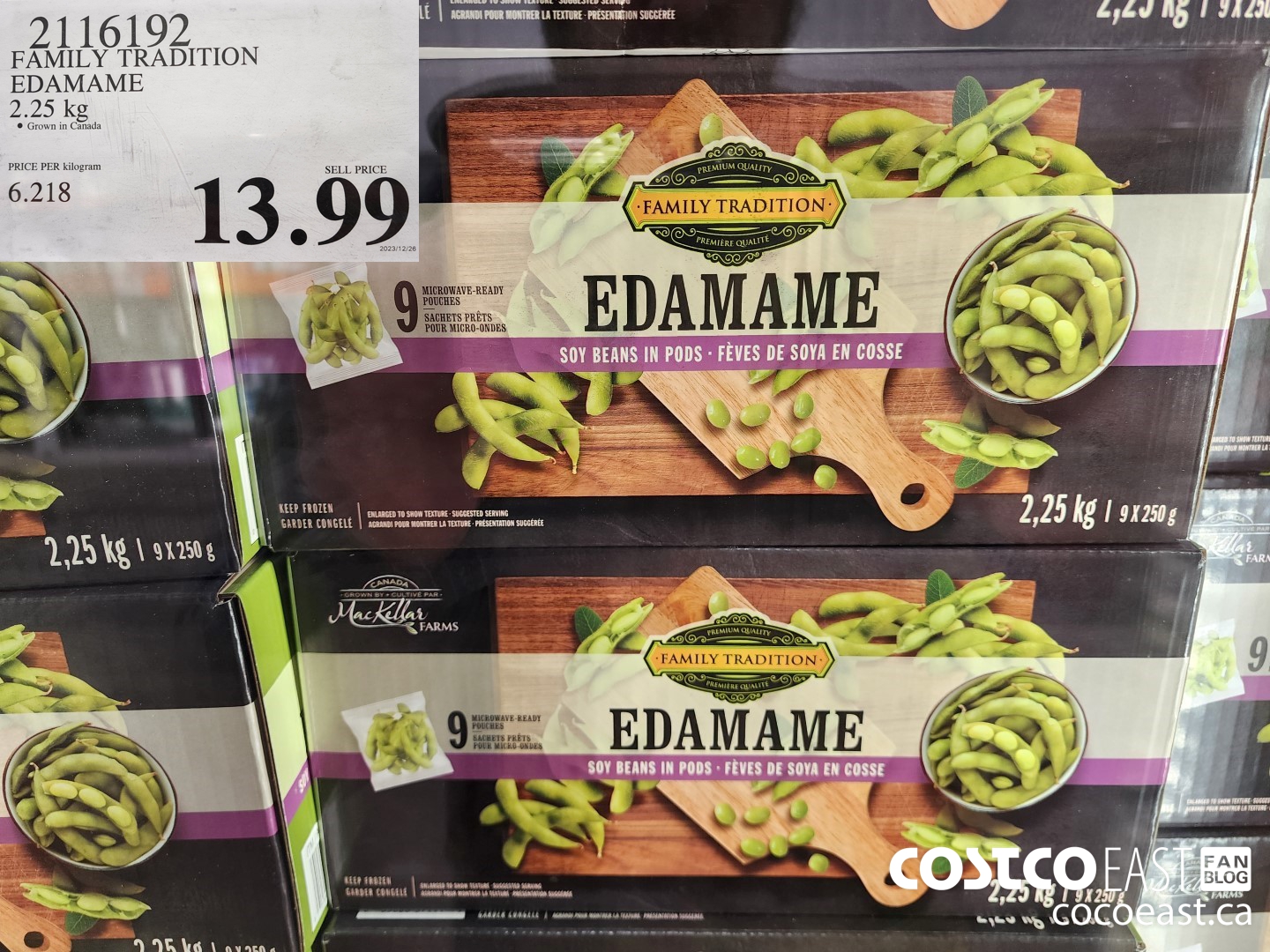 2116192 FAMILY TRADITION EDAMAME 2.25 KG $13.99