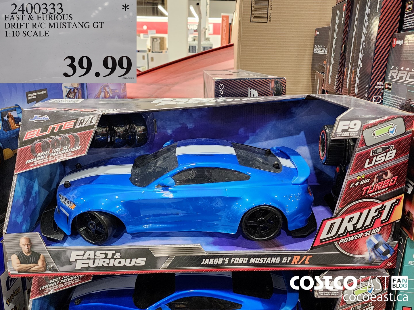 2400333 FAST & FURIOUS DRIFT R/C MUSTANG GT 1:10 SCALE $39.99