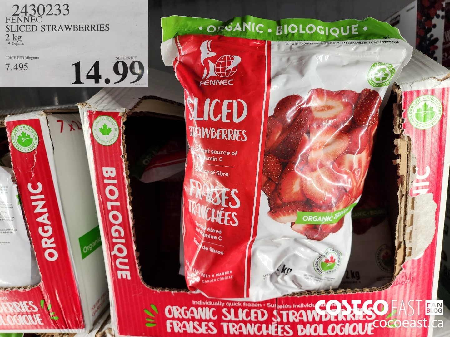 2430233 FENNEC SLICED STRAWBERRIES 2 kg $14.99