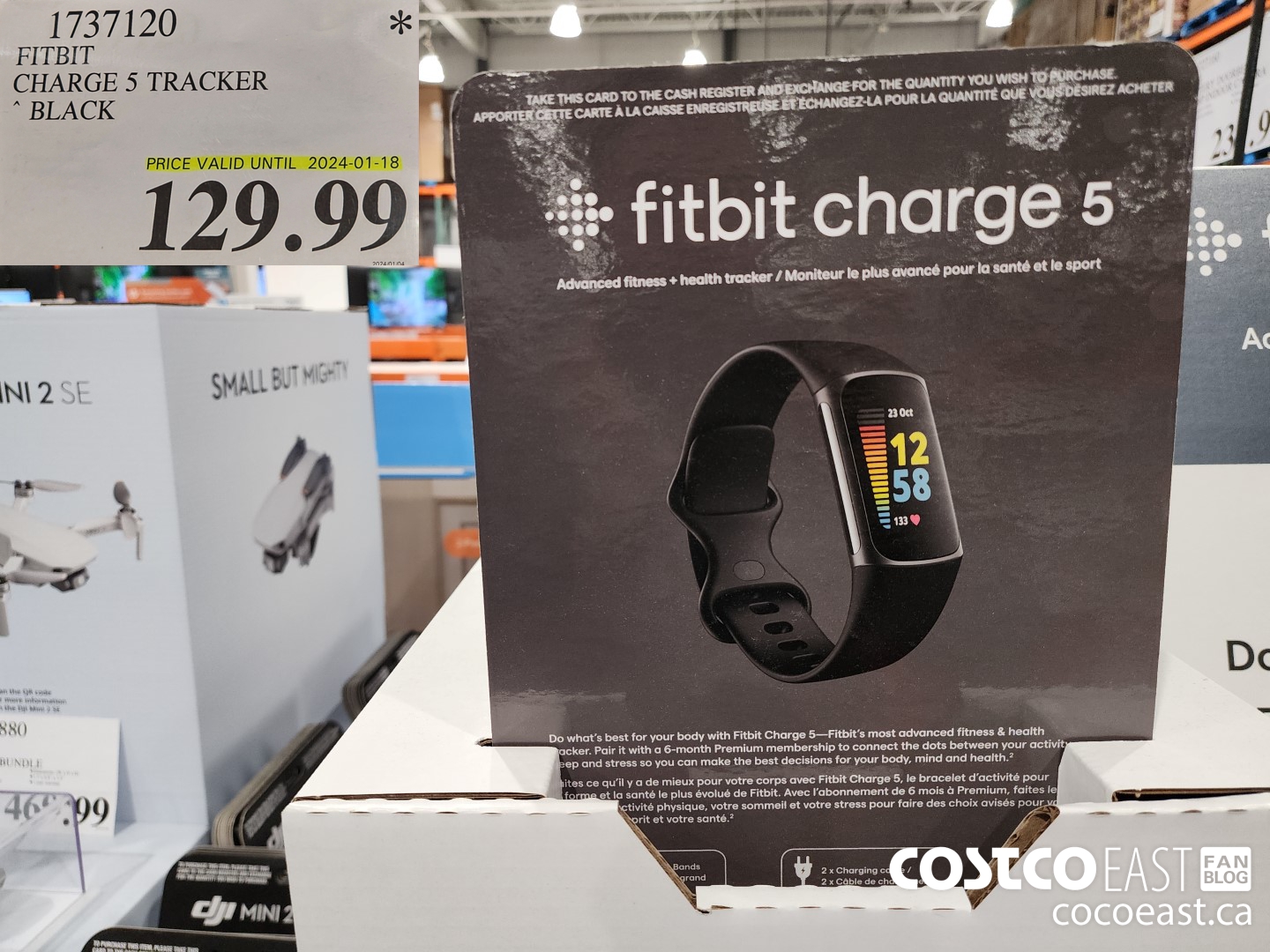 1737120 FITBIT CHARGE 5 TRACKER BLACK $129.99