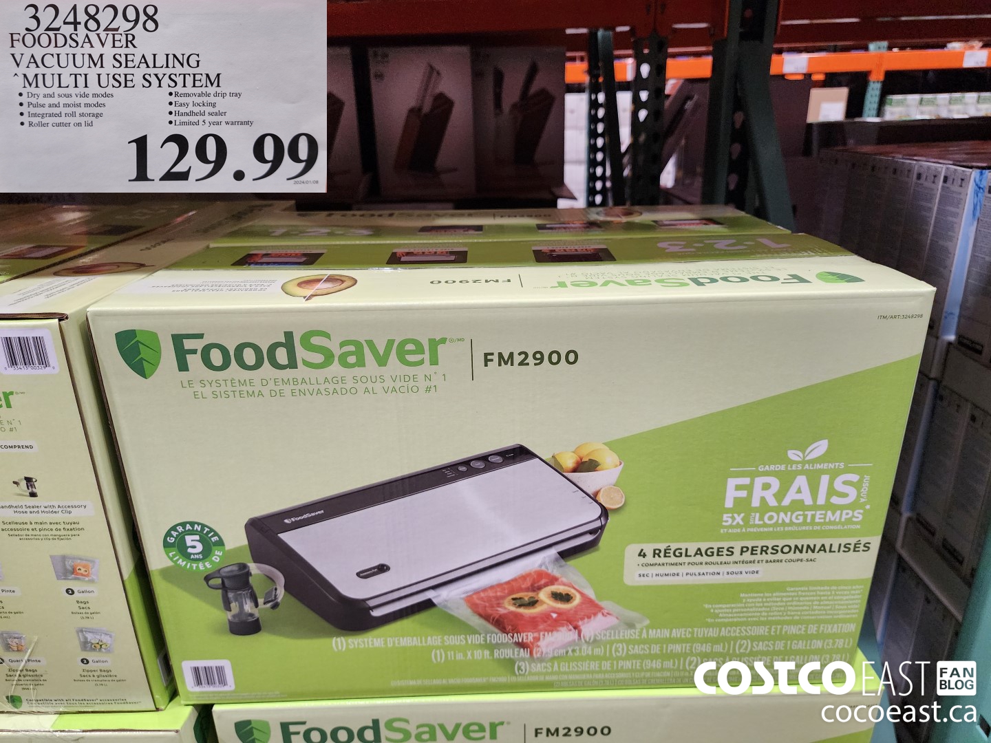 3248298 FOODSAVER VACUUM SEALING “MULTI USE SYSTEM $129.99