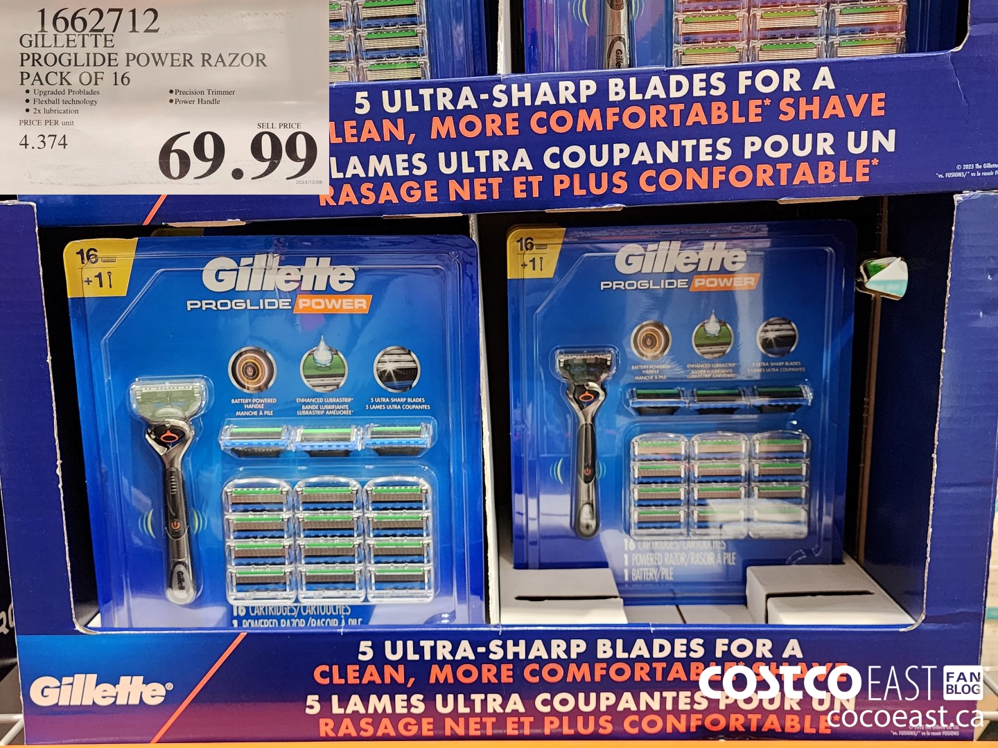 1662712 FUSION PROGLIDE POWER WITH HANDLE PACK OF 16 $69.99