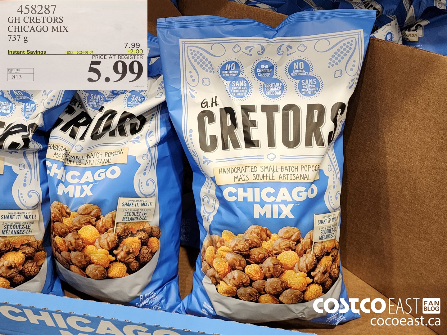 458287 GH CRETOR'S CHICAGO MIX 737 g ($2.00 INSTANT SAVINGS EXPIRES ON 2024-01-07) $5.99
