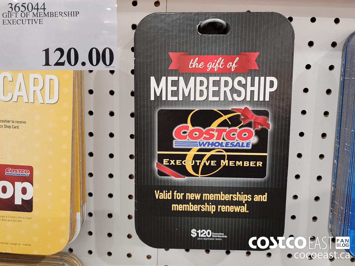 365044 GIFT OF MEMBERSHIP EXECUTIVE $120.00