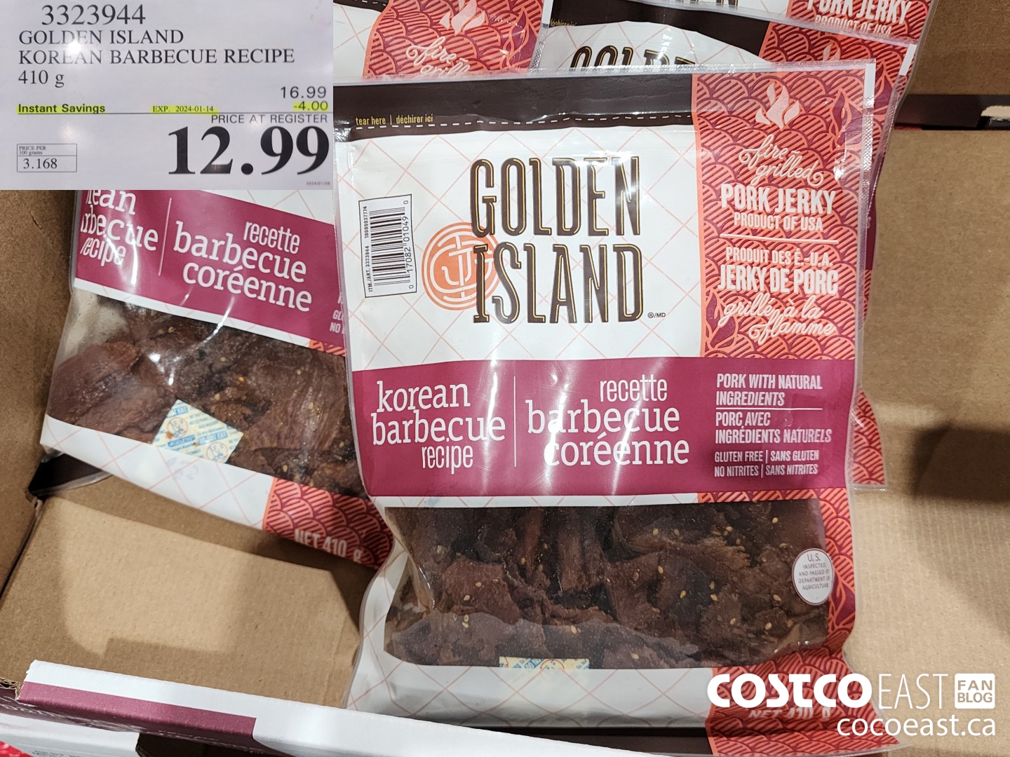 3323944 GOLDEN ISLAND KOREAN BARBECUE RECIPE 410 g ($4.00 INSTANT SAVINGS EXPIRES ON 2024-01-14) $12.99