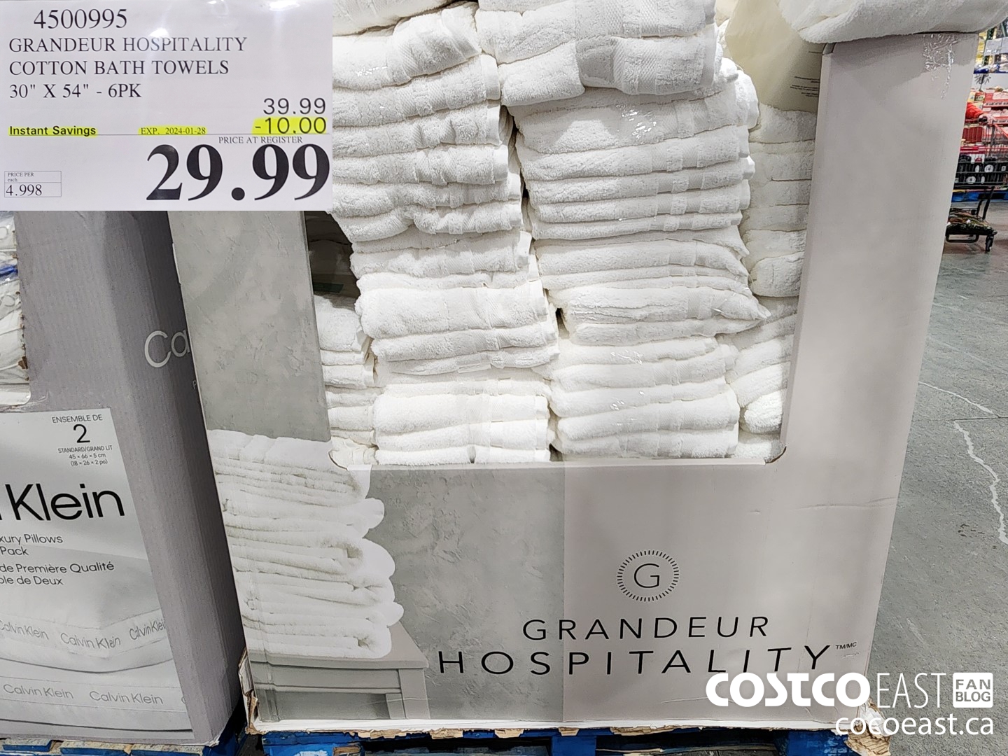 4500995 GRANDEUR HOSPITALITY COTTON BATH TOWELS 30
