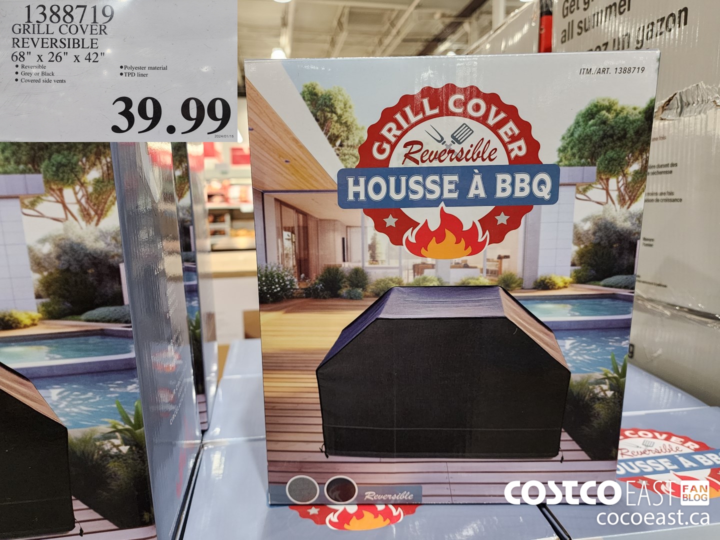 1388719 GRILL COVER REVERSIBLE 68