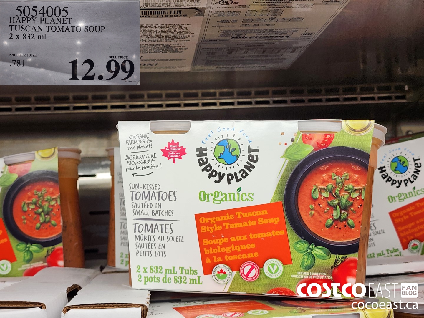 5054005 HAPPY PLANET TUSCAN TOMATO SOUP 2 x 832 ml $12.99