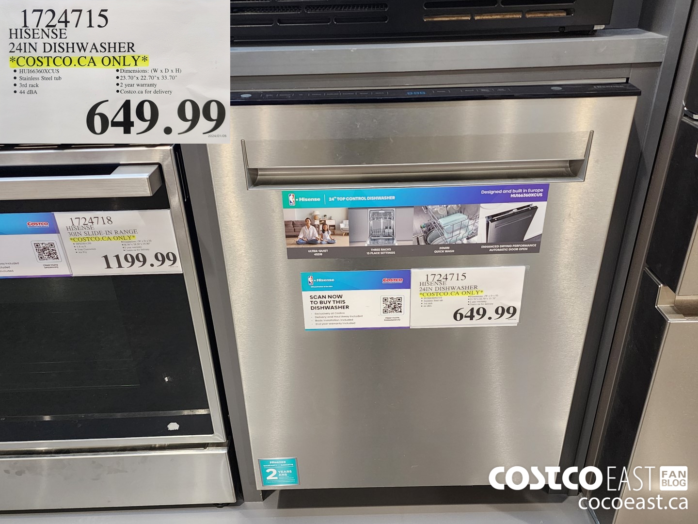 Costco East Appliances & kitchenware Super Post Jan 24th 2024 Ontario