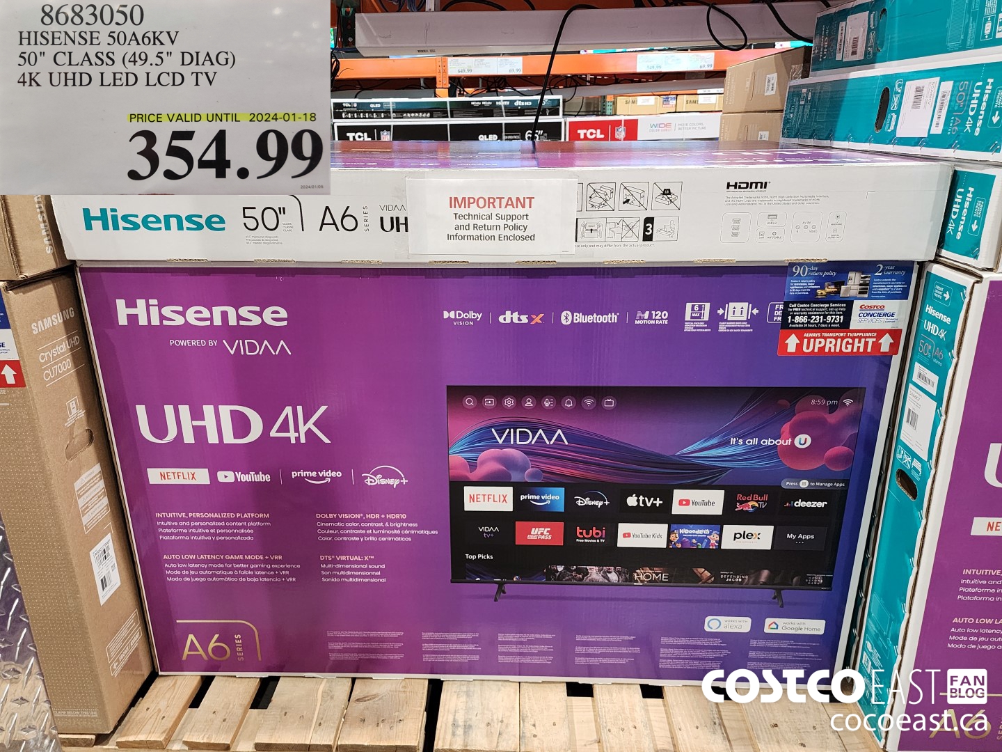 8683050 HISENSE 50A6KV 50