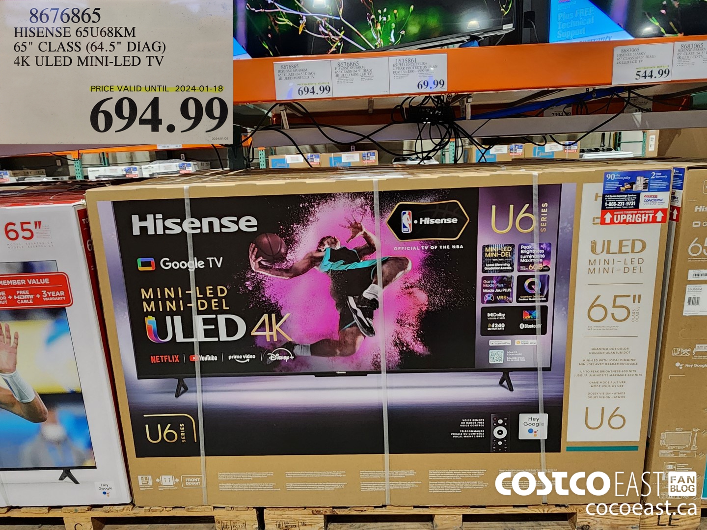 8676865 HISENSE 65U68KM 65