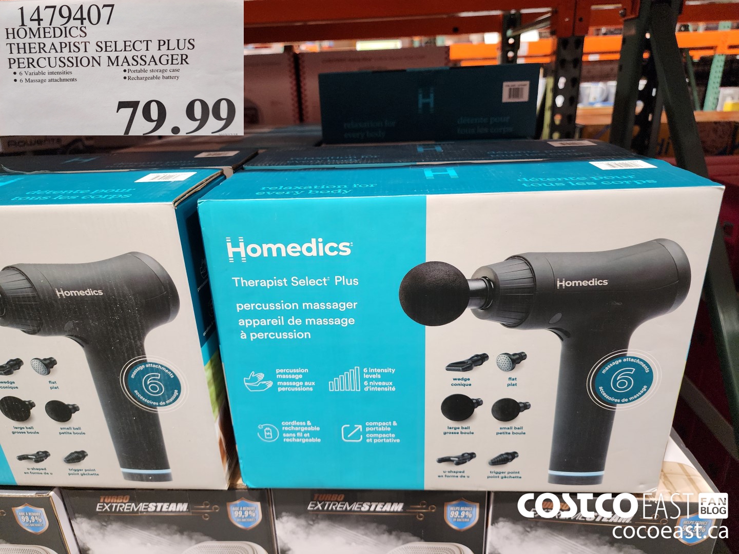 1479407 HOMEDICS THERAPIST SELECT PLUS PERCUSSION MASSAGER $79.99