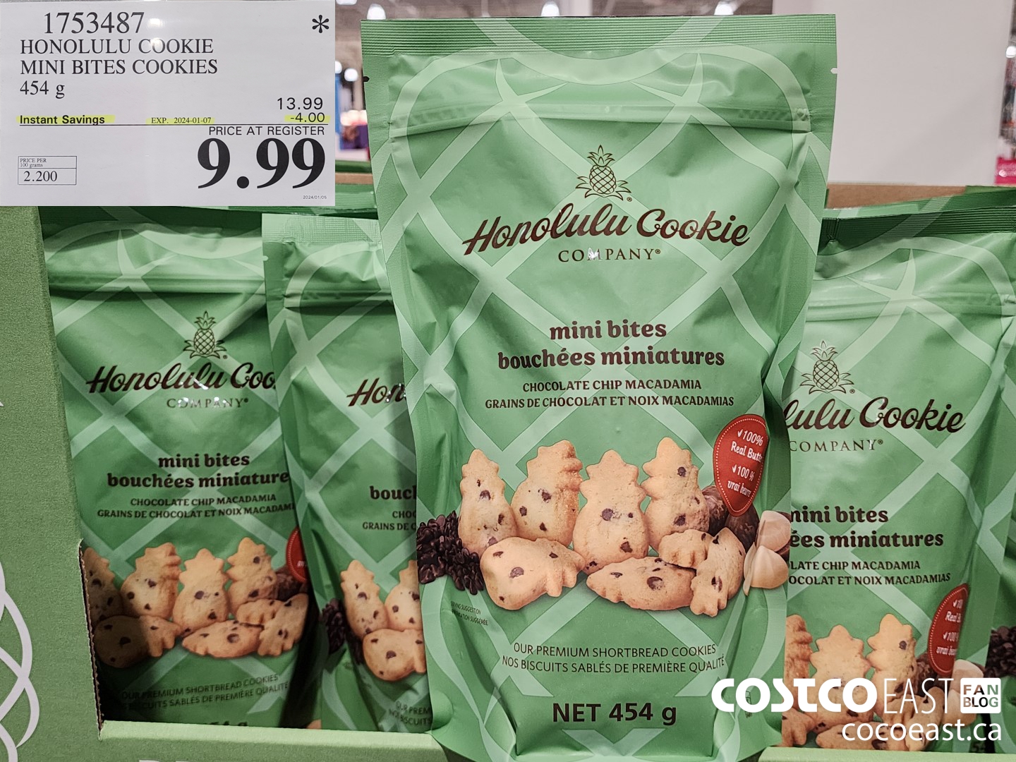 1753487 HONOLULU COOKIE MINI BITES COOKIES 454 g ($4.00 INSTANT SAVINGS EXPIRES ON 2024-01-07) $9.99