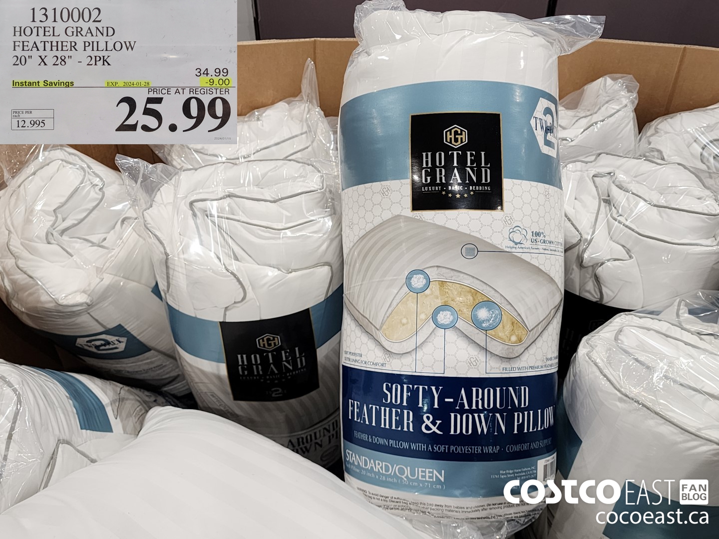 1310002 HOTEL GRAND FEATHER PILLOW 20