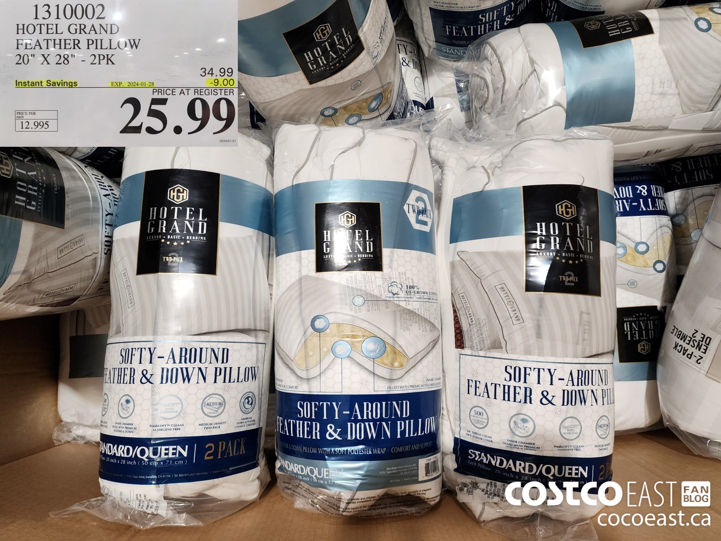 1310002 HOTEL GRAND FEATHER PILLOW 20