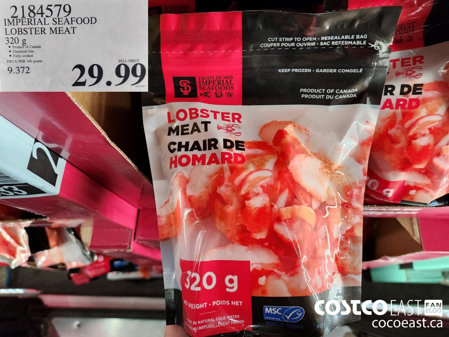 2184579 IMPERIAL SEAFOODS LOBSTER MEAT 320 g $29.99