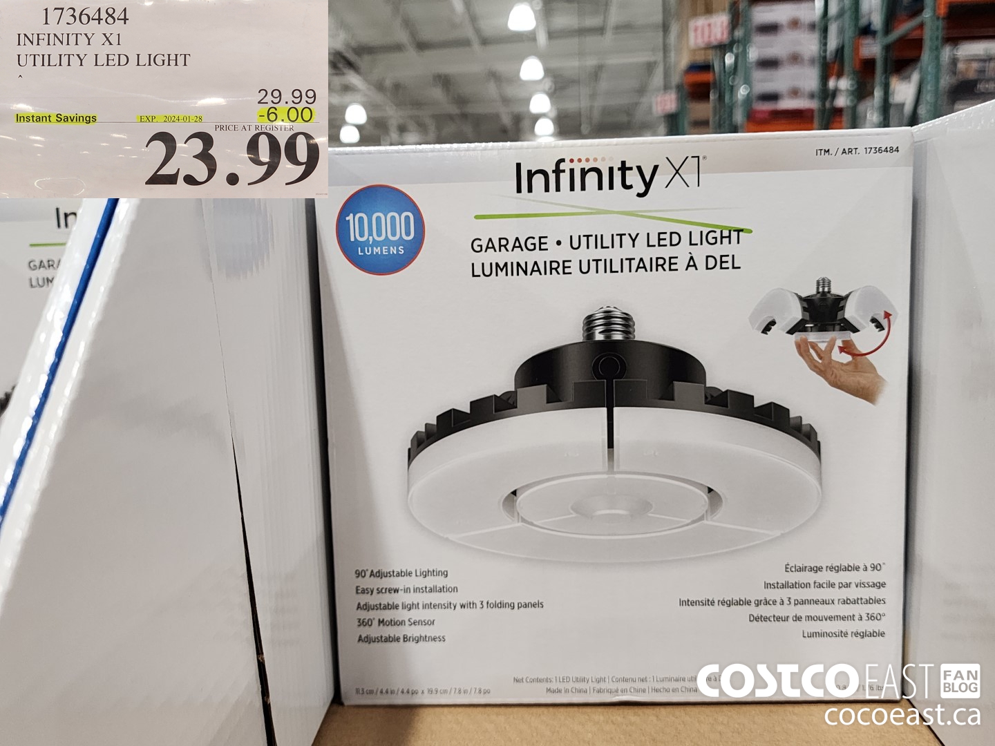 1736484 INFINITY X1 UTILITY LED LIGHT ($6.00 INSTANT SAVINGS EXPIRES ON 2024-01-28) $23.99