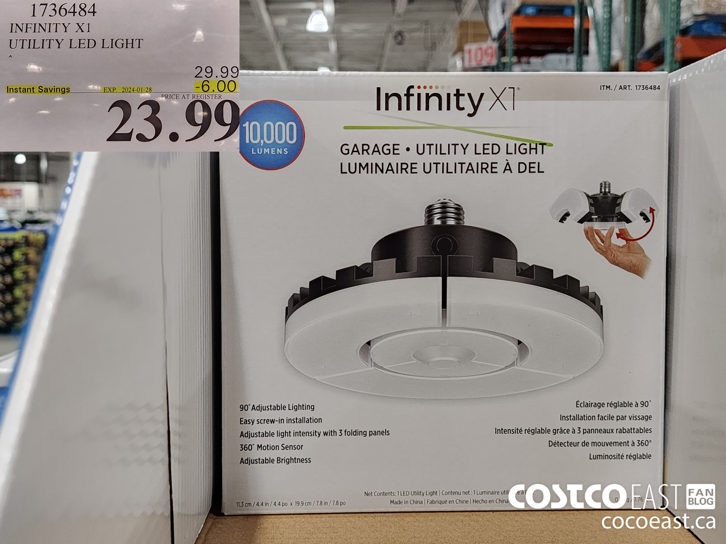 1736484 INFINITY X1 UTILITY LED LIGHT ($6.00 INSTANT SAVINGS EXPIRES ON 2024-01-28) $23.99