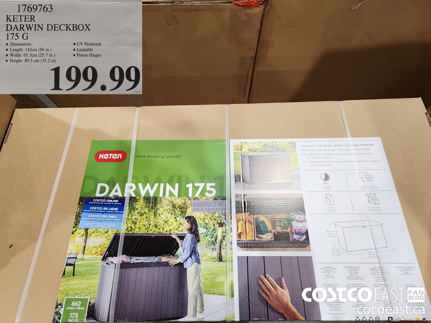 1769763 KETER DARWIN DECKBOX 175 G $199.99