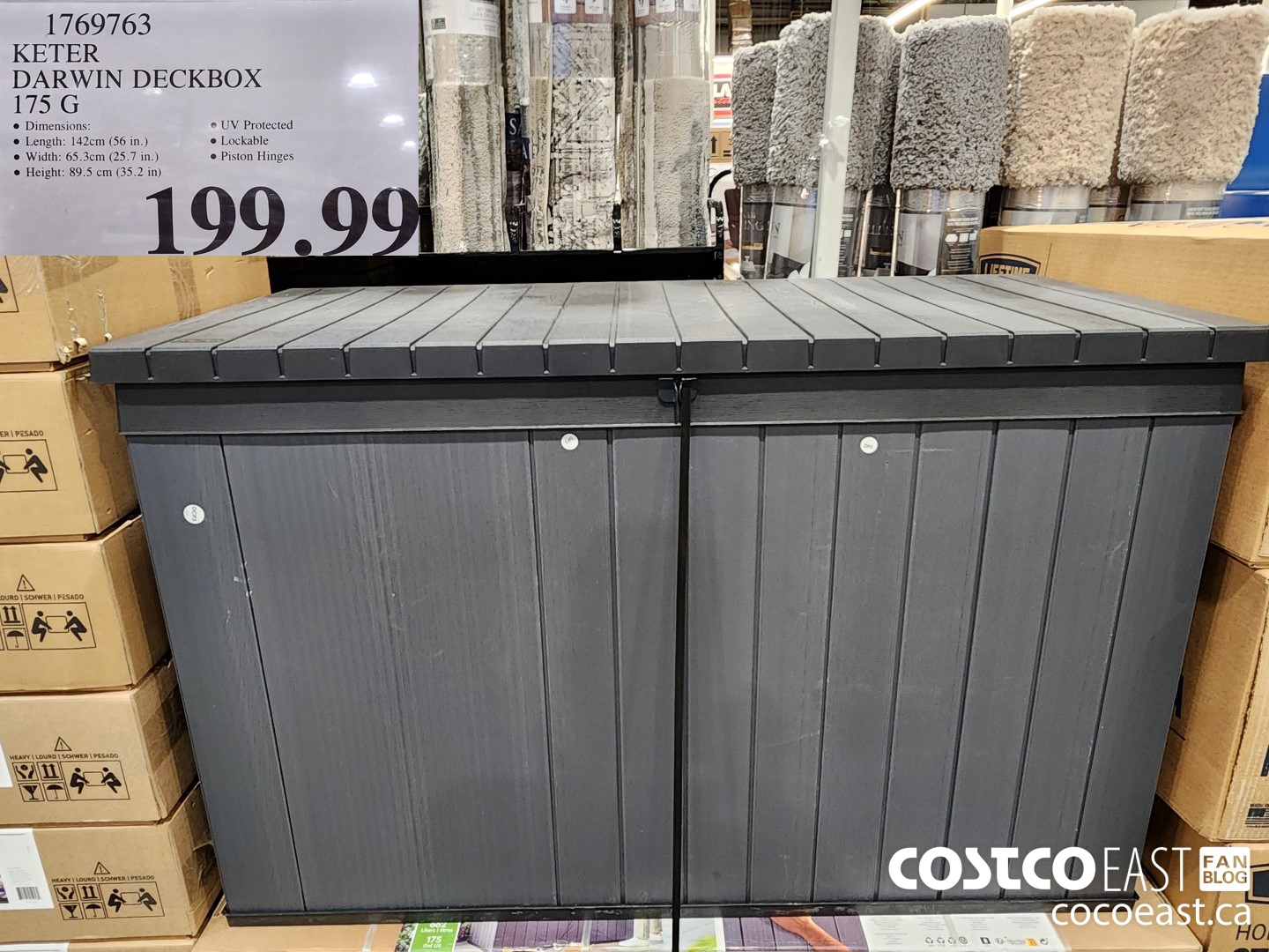 1769763 KETER DARWIN DECKBOX 175 G $199.99