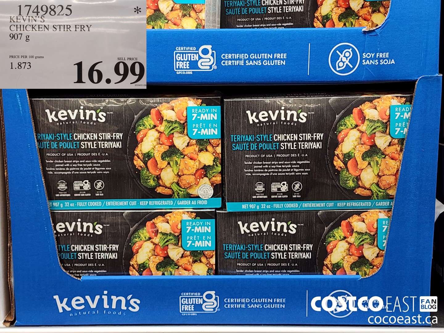 1749825 KEVIN'S CHICKEN STIR FRY 907 g $16.99