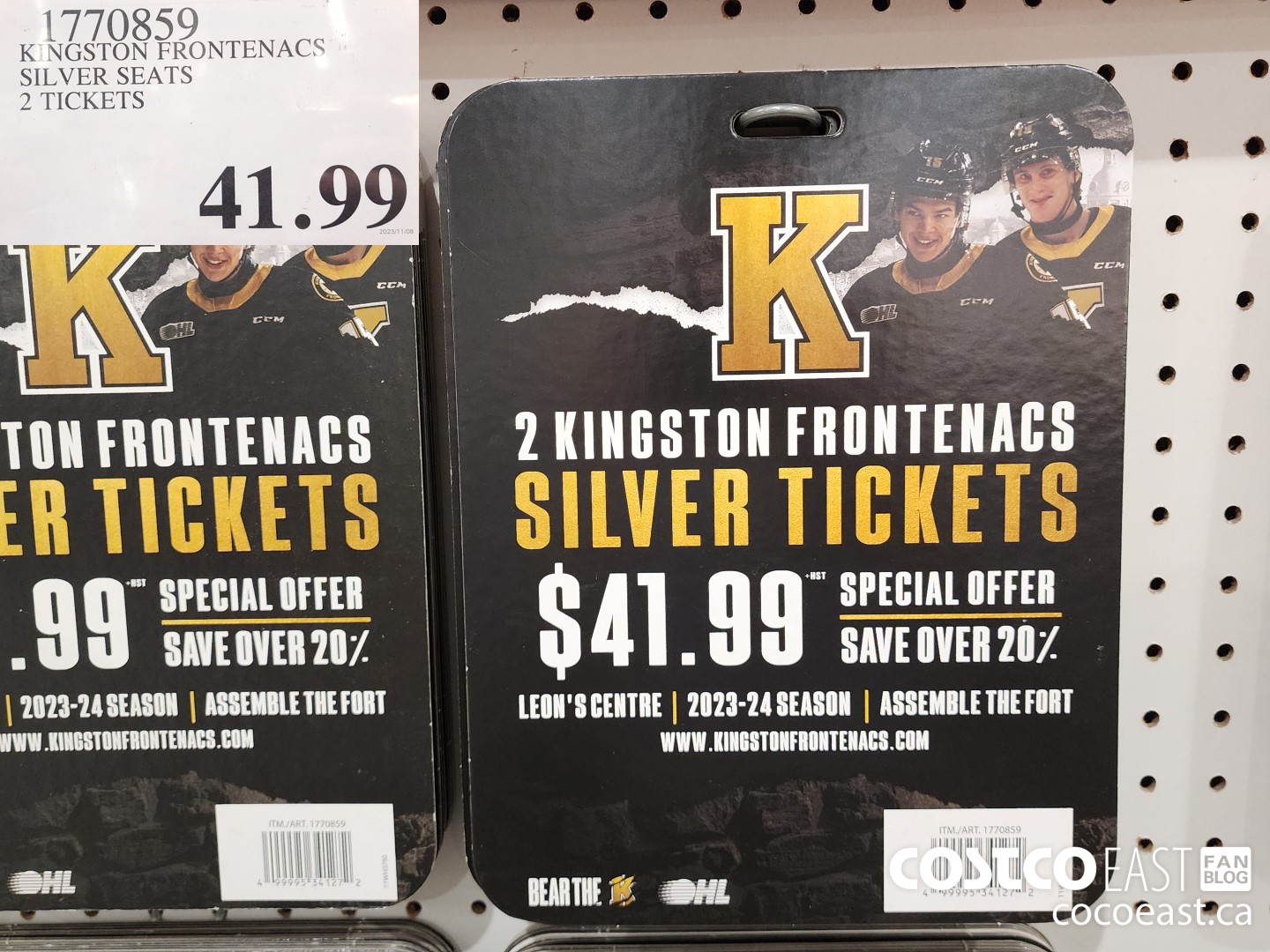 1770859 KINGSTON FRONTENACS SILVER SEATS 2 TICKETS $41.99