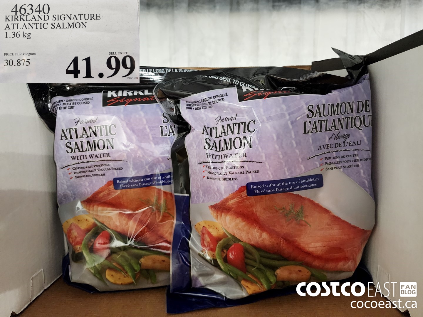 46340 KIRKLAND SIGNATURE ATLANTIC SALMON 1.36 kg $41.99