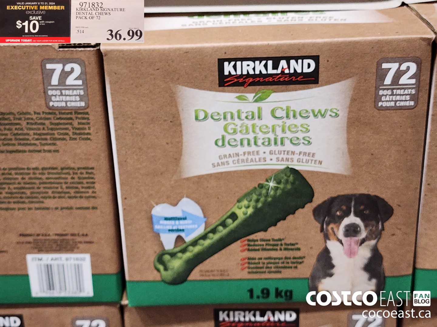 971832 KIRKLAND SIGNATURE DENTAL CHEWS Pack OF 72 ($10.00 INSTANT SAVINGS EXPIRES ON 2024-01-21) $26.99