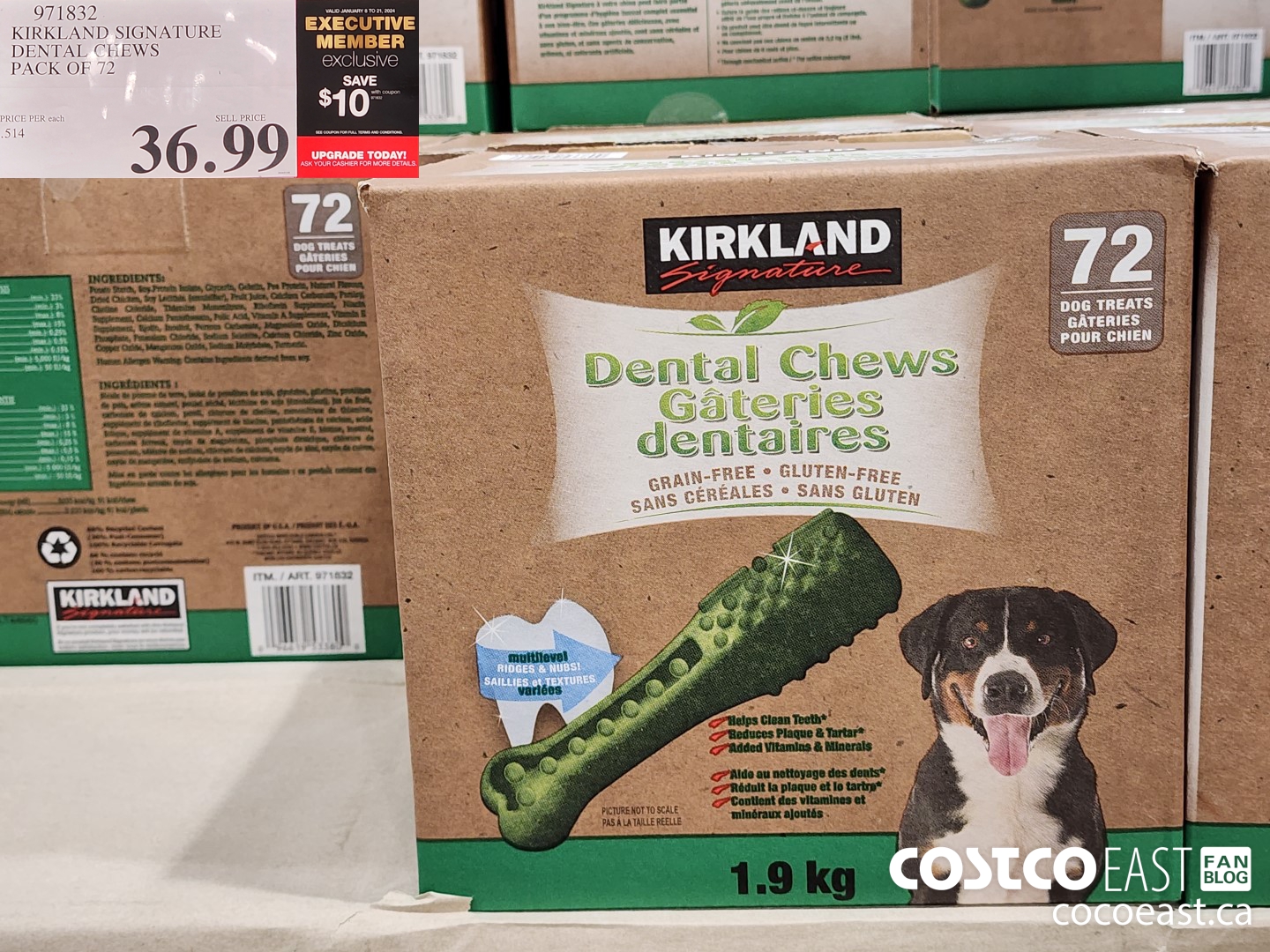 971832 KIRKLAND SIGNATURE DENTAL CHEWS Pack OF 72 ($10.00 INSTANT SAVINGS EXPIRES ON 2024-01-21) $26.99