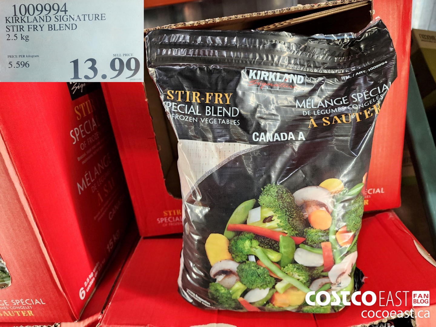 1009994 KIRKLAND SIGNATURE STIR FRY BLEND 2.5 kg $13.49