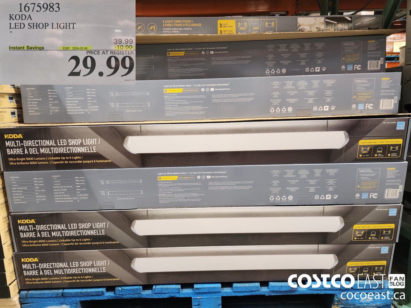 Costco Weekend Sales Jan 19th 21st 2024 Ontario Atlantic Canada   KODA LED SHOP LIGHT 20240119 95215 