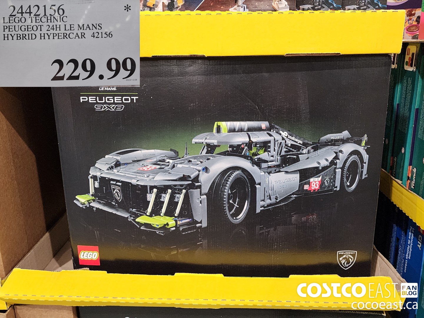 2442156 LEGO TECHNIC PEUGEOT 24H LE MANS HYBRID HYPERCAR 42156 $229.99