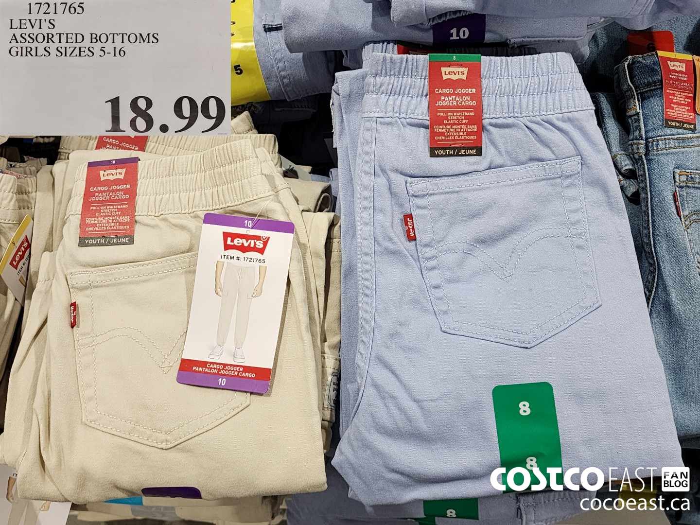 1721765 LEVIS ASSORTED BOTTOMS GIRLS SIZES 5-16 $18.99