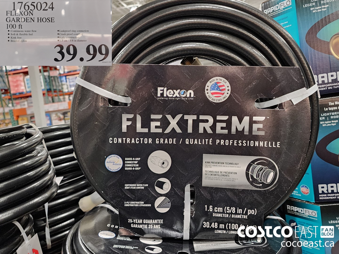 1765024 LEXON GARDEN HOSE 100 ft $39.99