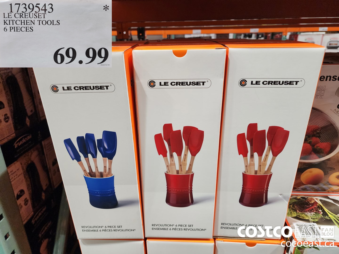 1739543 LE CREUSET KITCHEN TOOLS 6 PIECES $69.99