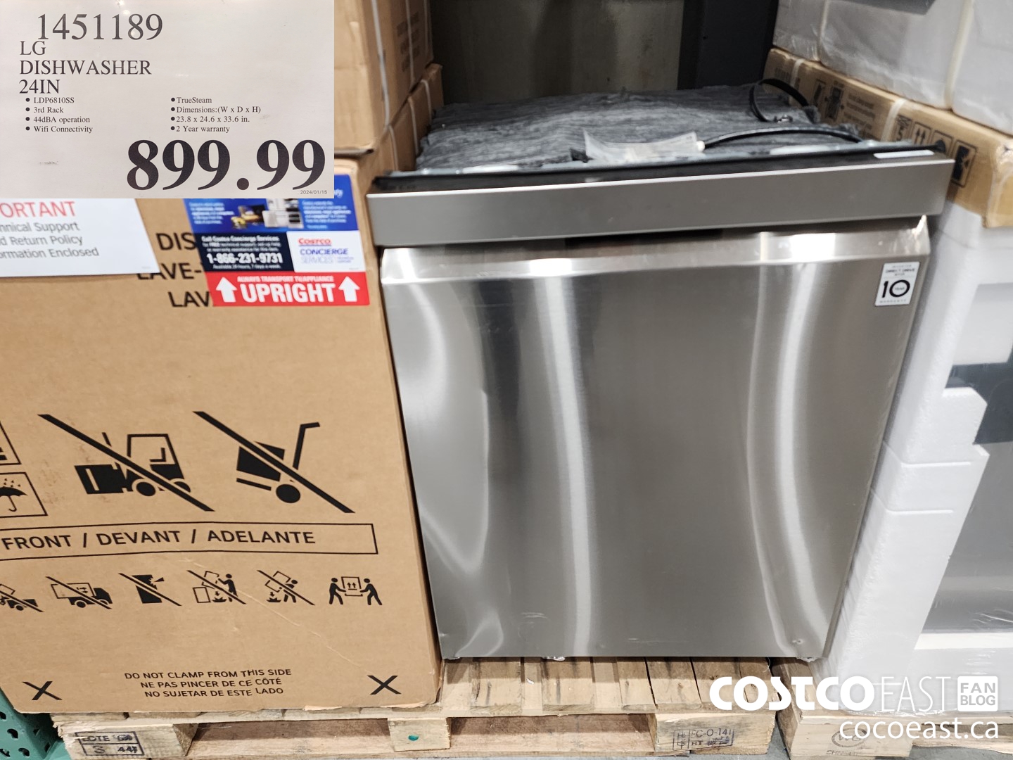 Costco East Appliances Kitchenware Super Post Jan 24th 2024 Ontario   LG DISHWASHER 24IN 20240123 95559 