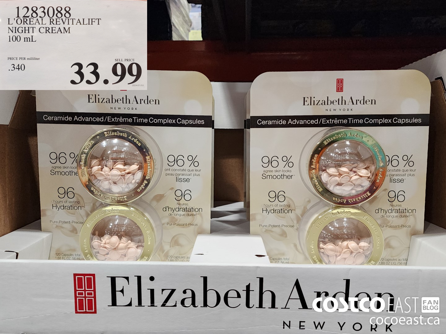 1283088 L'OREAL REVITALIFT NIGHT CREAM 100 mL $33.99