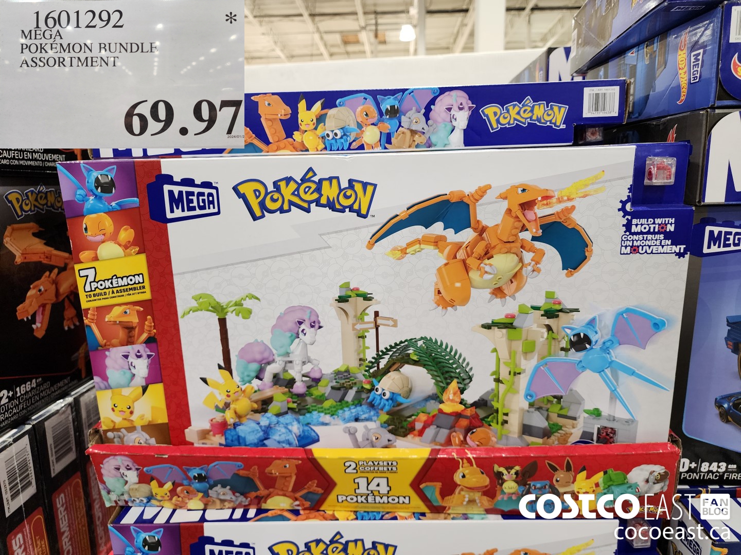 1601292 MEGA POKEMON BUNDLE ASSORTMENT $69.97
