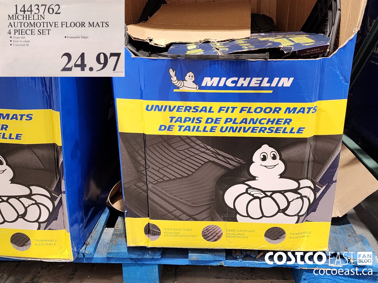 1443762 MICHELIN AUTOMOTIVE FLOOR MATS 4 PIECE SET $24.97