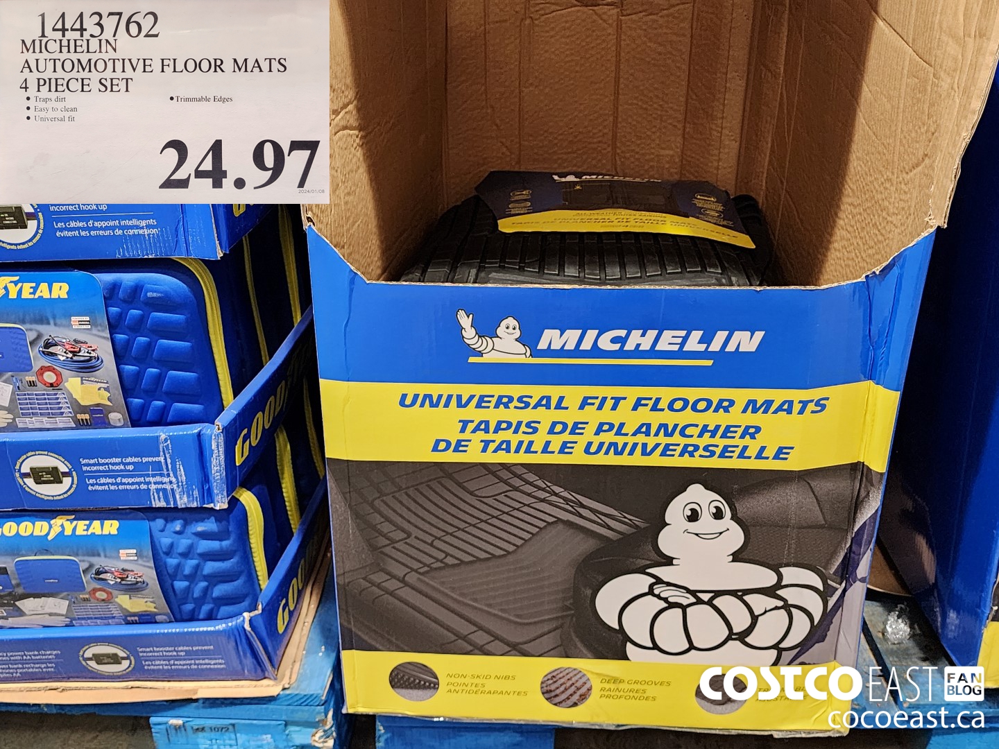 1443762 MICHELIN AUTOMOTIVE FLOOR MATS 4 PIECE SET $24.97